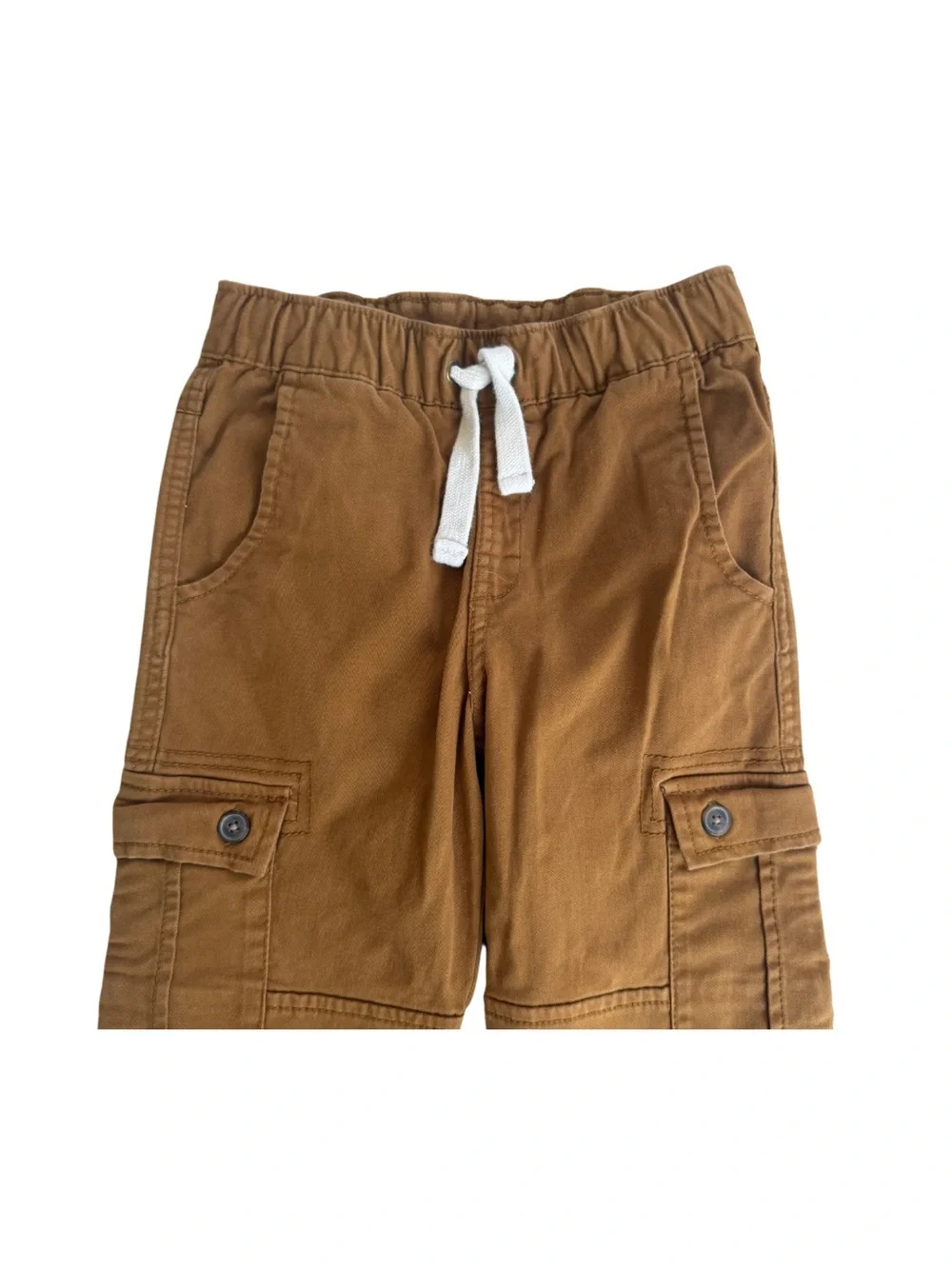 Cat & Jack Brown Cargo Jogger Pants with Drawstring